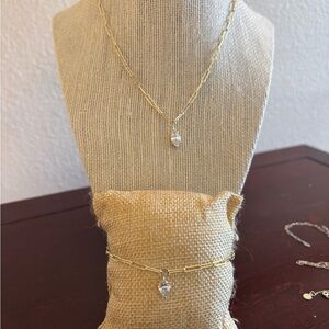 Melinda Maria- Baby Samantha Tear Drop necklace and earrings